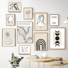 Affiches sur toile minimalistes
