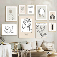 Affiches sur toile minimalistes