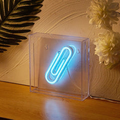 Enseigne néon LED Paper Clip Box