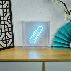Enseigne néon LED Paper Clip Box