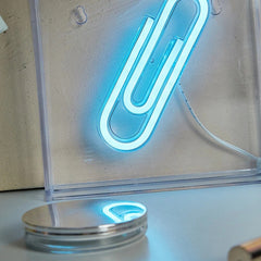 Enseigne néon LED Paper Clip Box