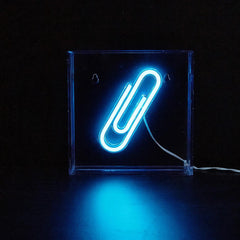 Enseigne néon LED Paper Clip Box