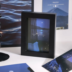 Cartes postales murales avec ciel nocturne lumineux