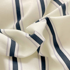 Blue Striped Minimalist Bedding Set