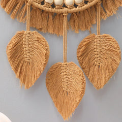 Boho Ästhetik Braun Makramee Spiegel