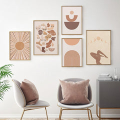 Boho Abstraktion Leinwand Poster