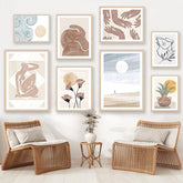 Boho Watercolor Art Canvas Posters