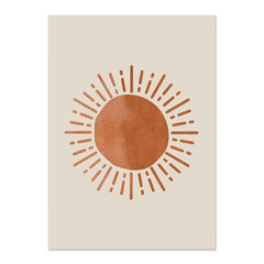 Boho Sonne & Mond Leinwandposter