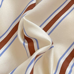 Brown Striped Minimalist Bedding Set