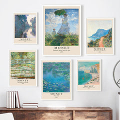Monet Landschaft Kunst Leinwand Poster