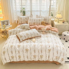 Parure de lit texturée Cottagecore Rabbits