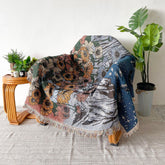 Mountain Flowers Woven Throw Blanket