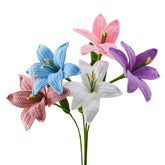 Fleurs de lys au crochet