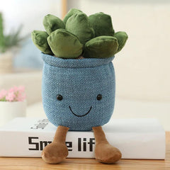 Peluches succulentes en pot