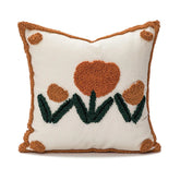 Housse de coussin capitonnée en forme de tulipe mignonne