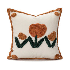 Housse de coussin capitonnée en forme de tulipe mignonne