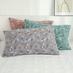 Rural Flower Pattern Pillowcases Pillow Shams (2PCS)