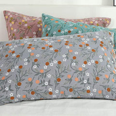 Rural Flower Pattern Pillowcases Pillow Shams (2PCS)