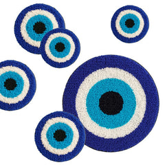 Dessous de verre brodé Evil Eye