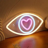 Enseigne au néon LED Eye in Love