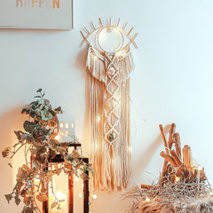 Das Auge Makramee Wandbehang