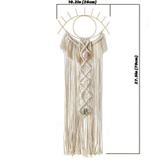 Das Auge Makramee Wandbehang