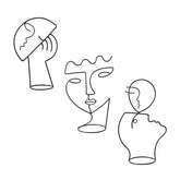 Décoration de fil de fer pour contour d'art facial