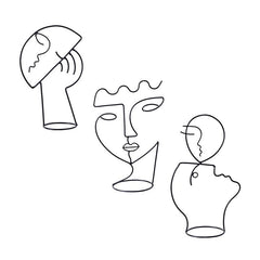 Décoration de fil de fer pour contour d'art facial