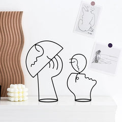 Décoration de fil de fer pour contour d'art facial