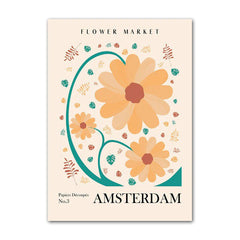 Blumenkunst-Leinwandplakate