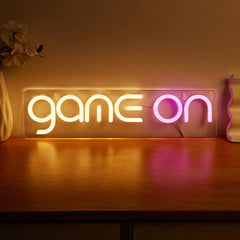 Panneau néon LED Game On Wall