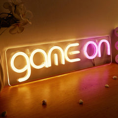 Panneau néon LED Game On Wall
