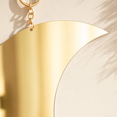 Spiegelmond-Wanddekoration