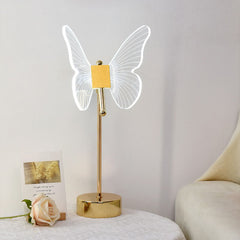 Goldene Schmetterlings-Tischlampe