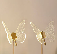 Goldene Schmetterlings-Tischlampe