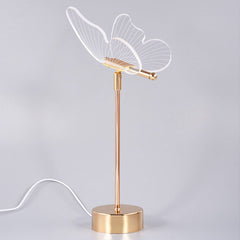 Goldene Schmetterlings-Tischlampe