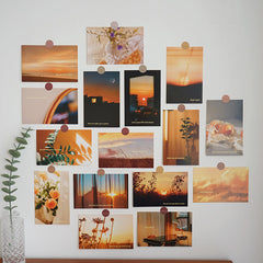 Golden Hour Wandcollage Postkarten