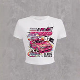 Racing Caricature Print Tee