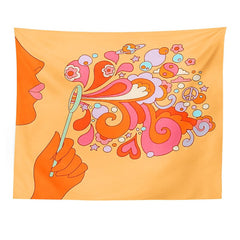 Indie World Soap Bubbles Tapestry