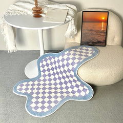 Tapis décoratif à carreaux irréguliers