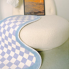 Tapis décoratif à carreaux irréguliers