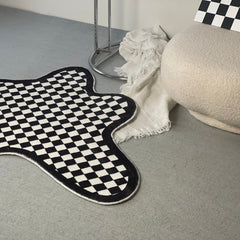 Tapis décoratif à carreaux irréguliers