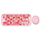Kawaii Retro-Tastatur + Maus-Set