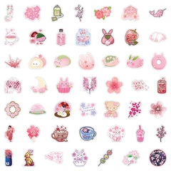 Pack d'autocollants Sakura Kawaii