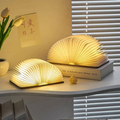 Lampe de table LED en forme de livre