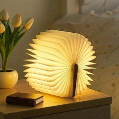 Lampe de table LED en forme de livre