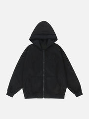 Kapuzenpullover mit Schmetterlingsmuster