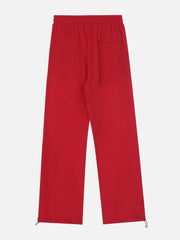 Pantalon de survêtement à empiècements irréguliers de couleur contrastée