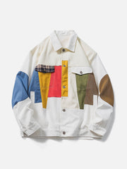 Veste à coutures contrastées