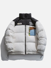 Kontrast-Daunenmantel